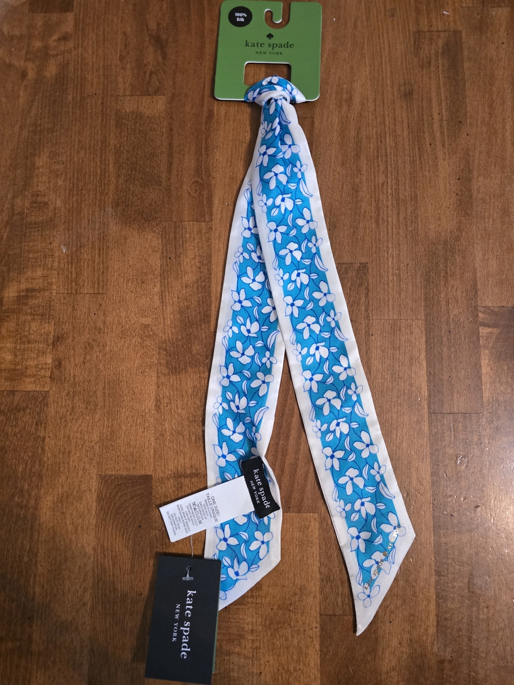 kate spade New York Blue & White Silk Accessory